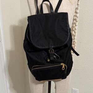 Marc By Marc Jacobs Black Backpack with Gold Accents